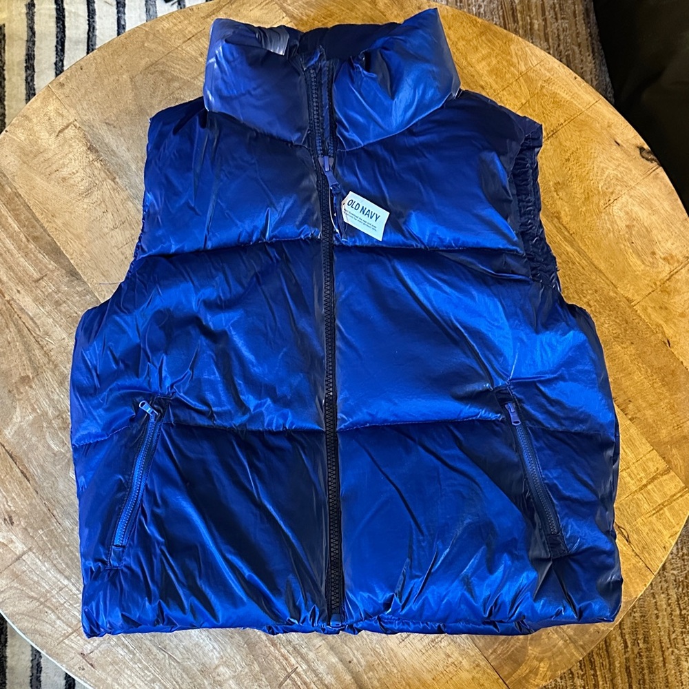 Old Navy Royal Blue Puffer Vest